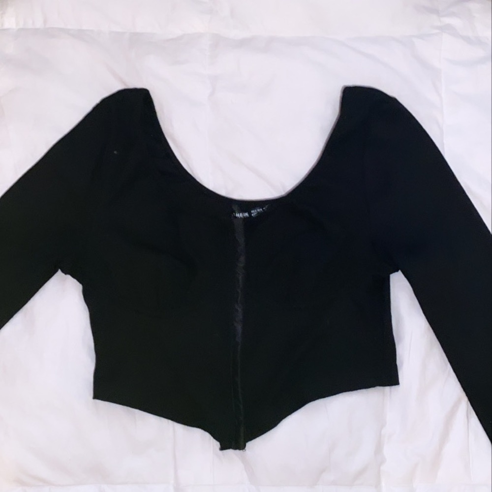 Black crop top